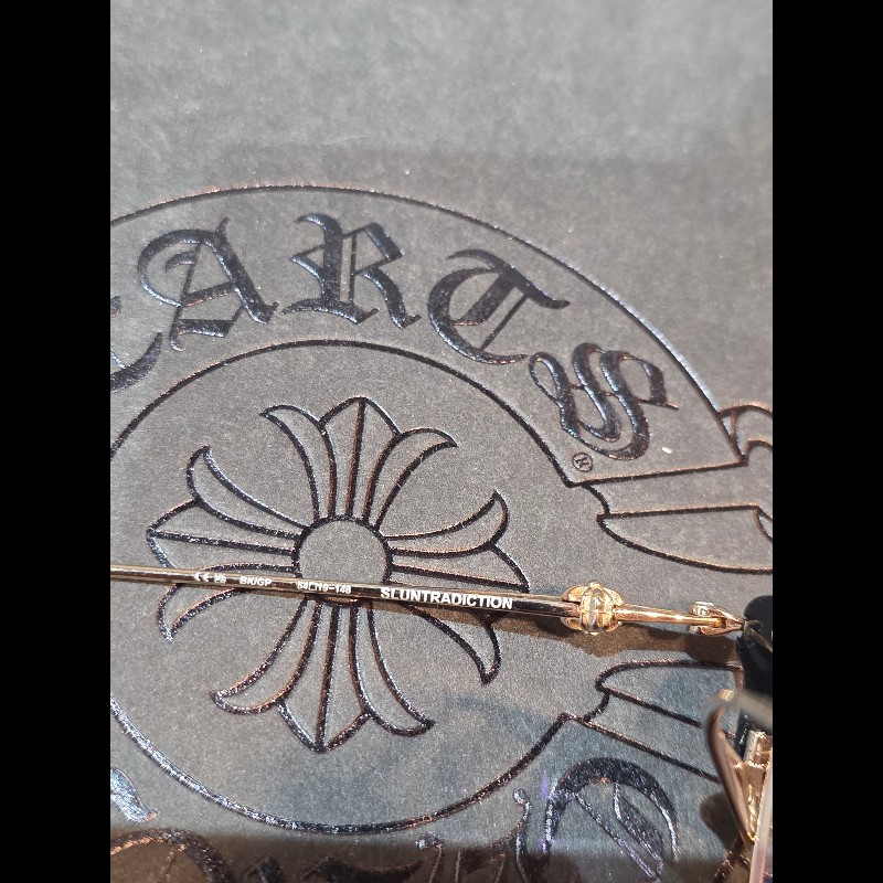 杰瑪眼鏡|Chrome Hearts SEUNTRADICTION 黑金 CH眼鏡 薛之謙 劉德華同-10