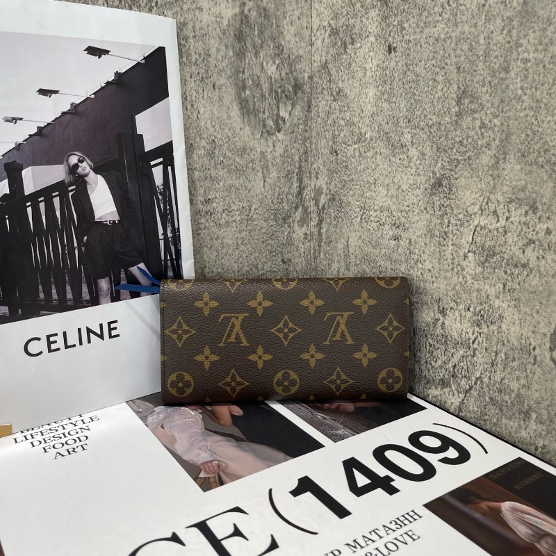 LV 豆豆長款 老花 藍色豆 有刻字 長夾-1