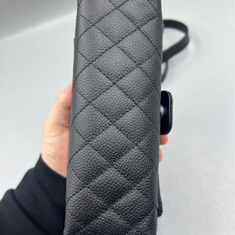 【稀有罕見✨全網最低價Chanel 2.55 waist bag黑銀魚子醬|腰包|胸包-5
