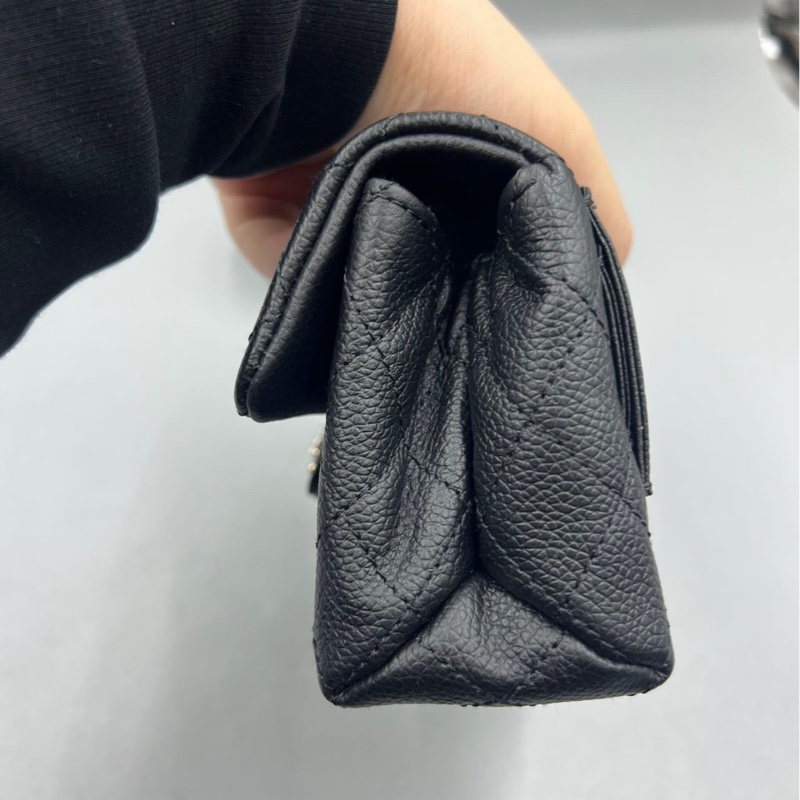 【稀有罕見✨全網最低價Chanel 2.55 waist bag黑銀魚子醬|腰包|胸包-7