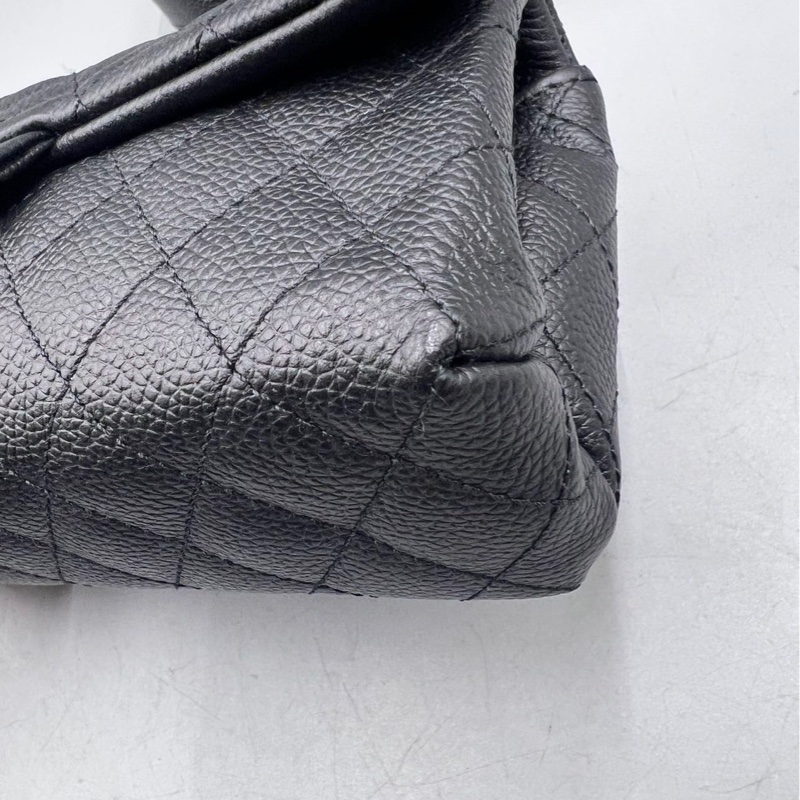 【稀有罕見✨全網最低價Chanel 2.55 waist bag黑銀魚子醬|腰包|胸包-13