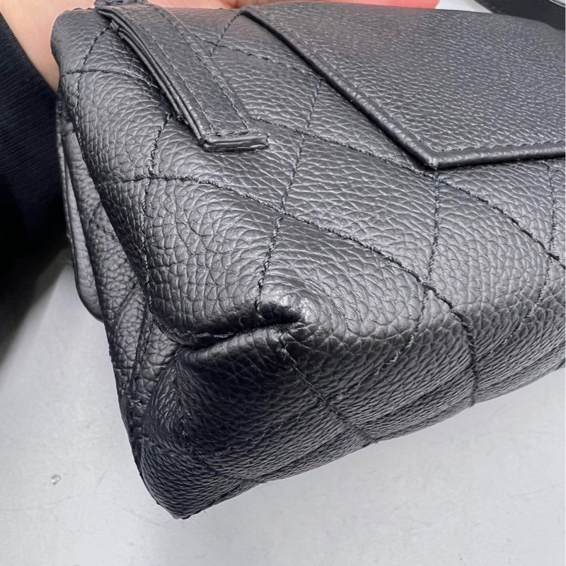 【稀有罕見✨全網最低價Chanel 2.55 waist bag黑銀魚子醬|腰包|胸包-18