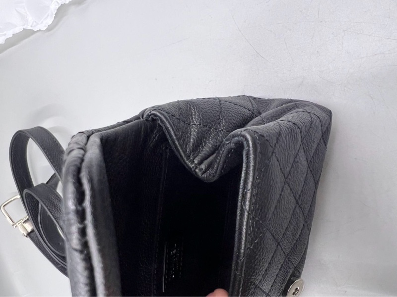 【稀有罕見✨全網最低價Chanel 2.55 waist bag黑銀魚子醬|腰包|胸包-19