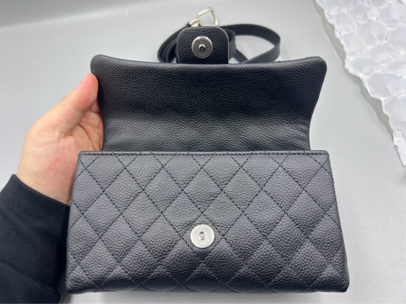 【稀有罕見✨全網最低價Chanel 2.55 waist bag黑銀魚子醬|腰包|胸包-20