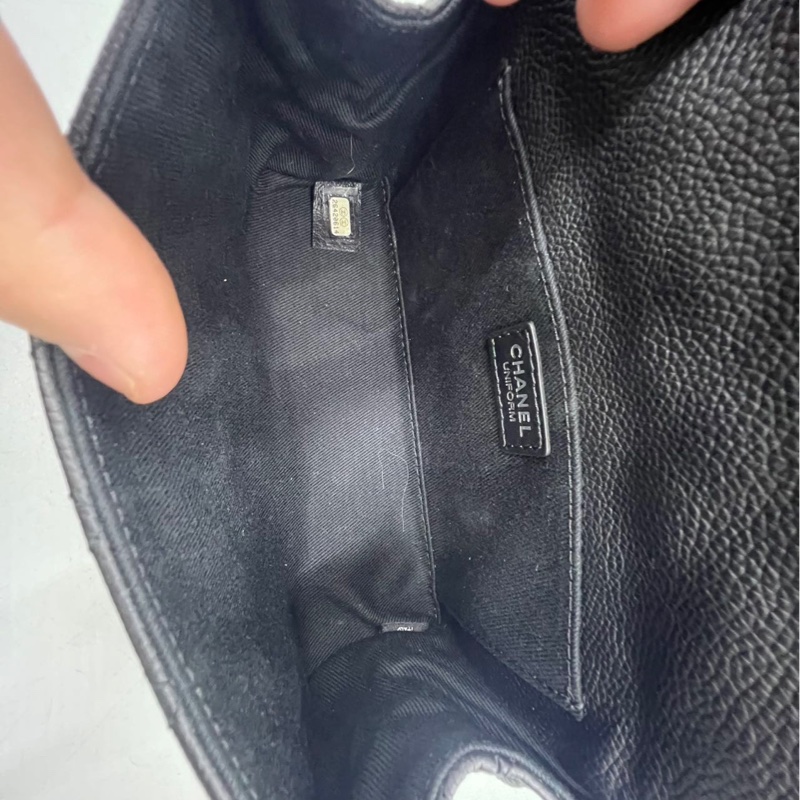 【稀有罕見✨全網最低價Chanel 2.55 waist bag黑銀魚子醬|腰包|胸包-21