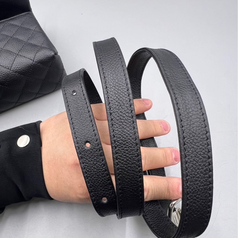 【稀有罕見✨全網最低價Chanel 2.55 waist bag黑銀魚子醬|腰包|胸包-27