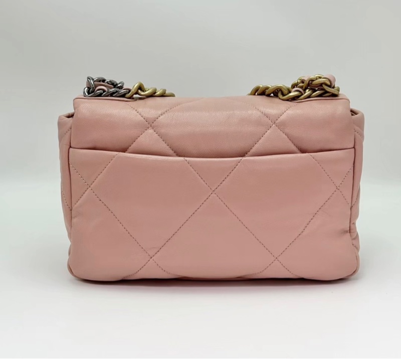 【96新 ✨ 全網最低價！】Chanel 香奈兒 櫻花粉色 金扣19bag 小號 （下單前先詢問庫存❗️）-1
