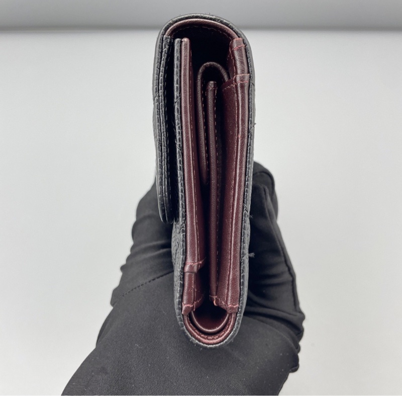 【經典保值✨入門之選❤️全網最低價】Chanel香奈兒黑金荔枝牛皮 長款cf錢包-5