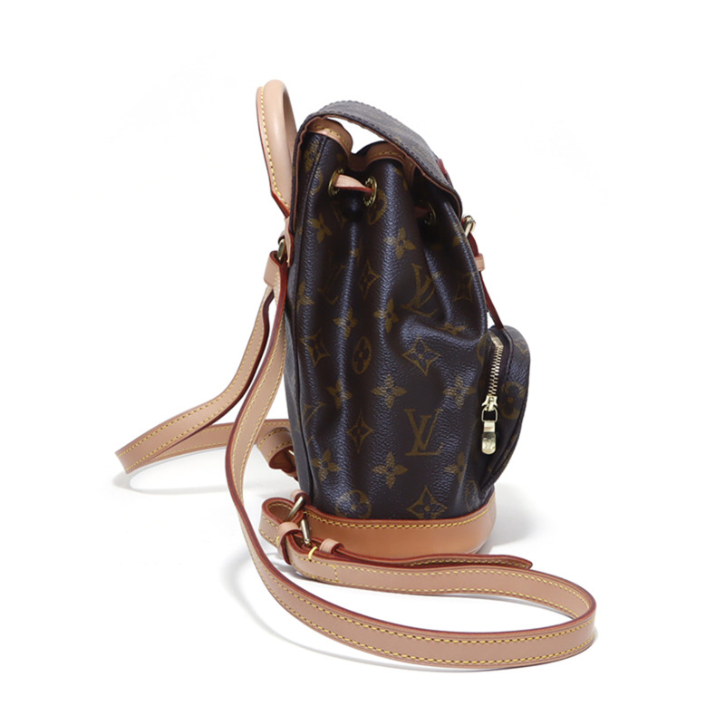 路易威登 Monogram Mini Montsouris 雙肩包/日用包,棕色-3