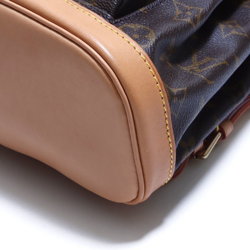 路易威登 Monogram Mini Montsouris 雙肩包/日用包,棕色-5