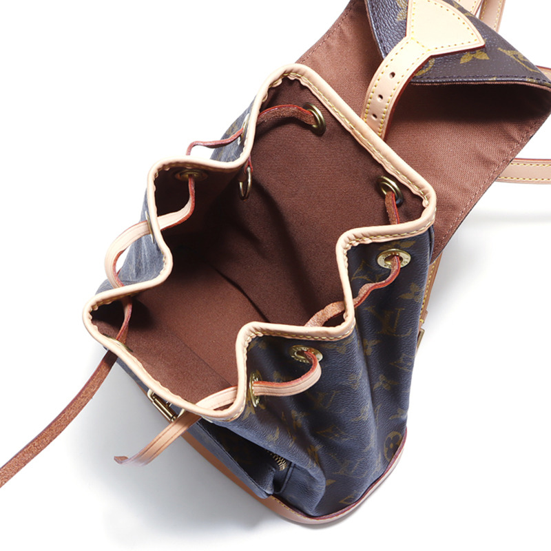 路易威登 Monogram Mini Montsouris 雙肩包/日用包,棕色-11