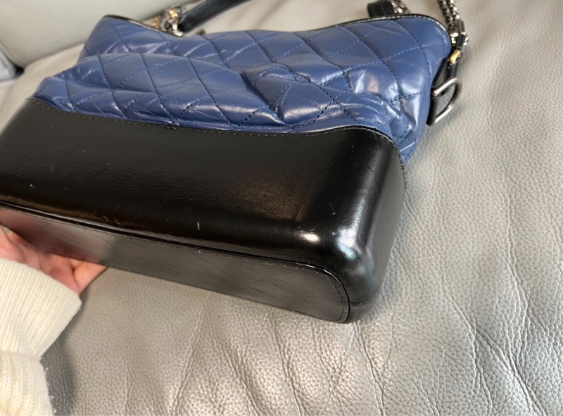 【經典款式✨男女適用👫🏻全網最低價】Chanel 流浪包 25開 藍黑配色-6