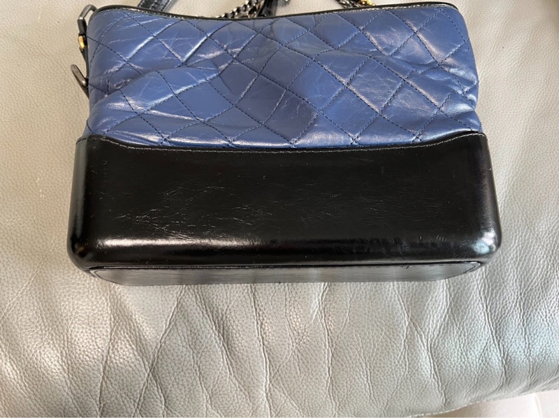 【經典款式✨男女適用👫🏻全網最低價】Chanel 流浪包 25開 藍黑配色-7