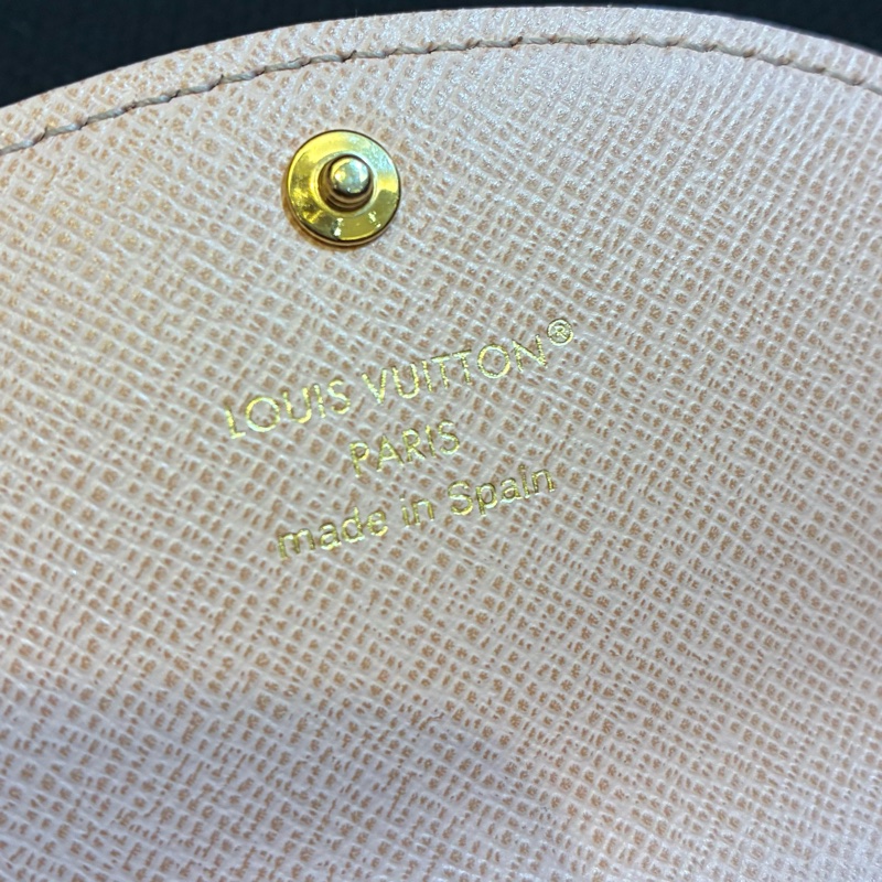 Lv M62361 花紋內粉扣式拉鏈錢包 可議-16