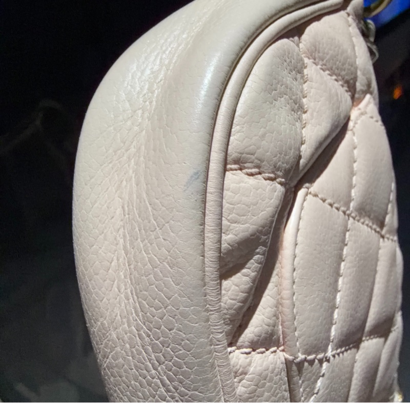 【Jennie同款💖中古甜酷😍全網最低價】CHANEL 櫻花粉金扣 流蘇 手提包|單肩包-6