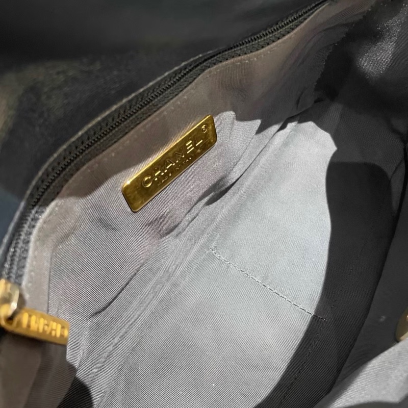 【98新 ✨ 全網最低價!】CHANEL 香奈兒 深藍色 金扣19bag小號 單肩斜挎包 (下單前先詢問庫存❗️)-6