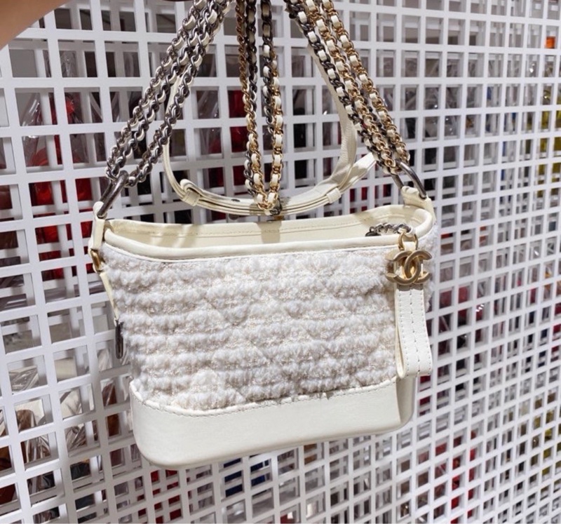 【99新 ✨ 全網最低價!】Chanel 流浪包 小號 白色毛呢 白雪公主 斜挎包(下單前先詢問庫存❗️)-5