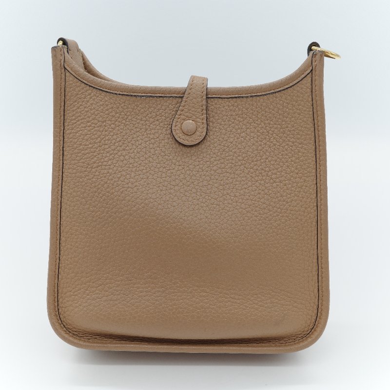 Hermès 愛馬仕 Evelyne 16 TPM 焦糖奶茶色 小牛皮 斜背小包-2