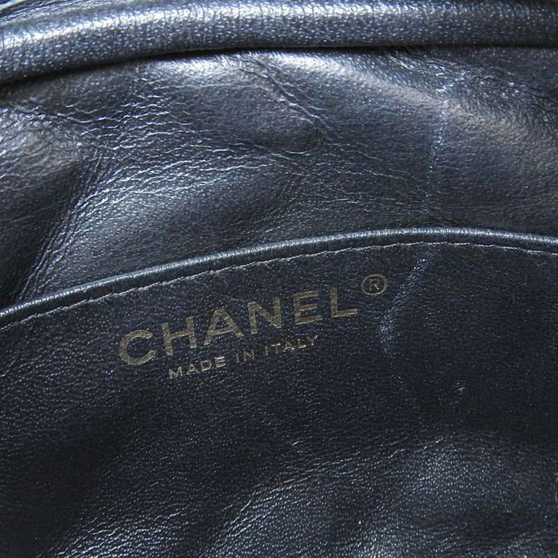 香奈兒 (CHANEL) Matelasse 相機包 A91796 Seal 26 系列單肩背包,魚子醬紋皮革,黑色-5