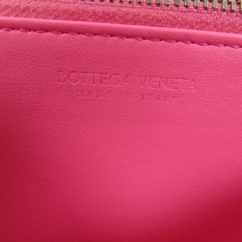 BOTTEGA VENETA 織紋皮革Round Long Wallet銀扣拉鏈長錢包-11