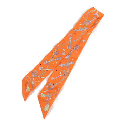 HERMES 絲質Twilly Scarf絲巾