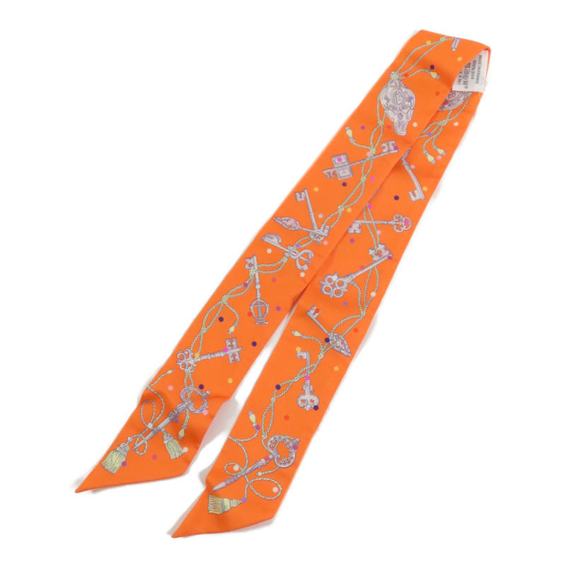 HERMES 絲質Twilly Scarf絲巾-1