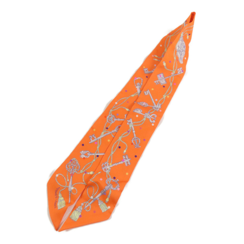 HERMES 絲質Twilly Scarf絲巾-2