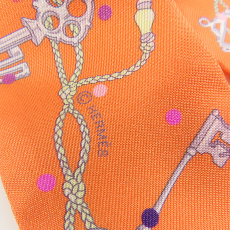 HERMES 絲質Twilly Scarf絲巾-5
