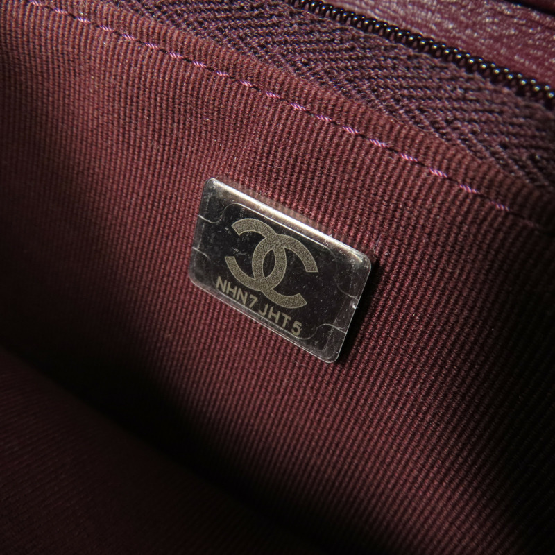 CHANEL 羊皮皮革Wallet On Chain銀扣鏈帶肩背袋-15