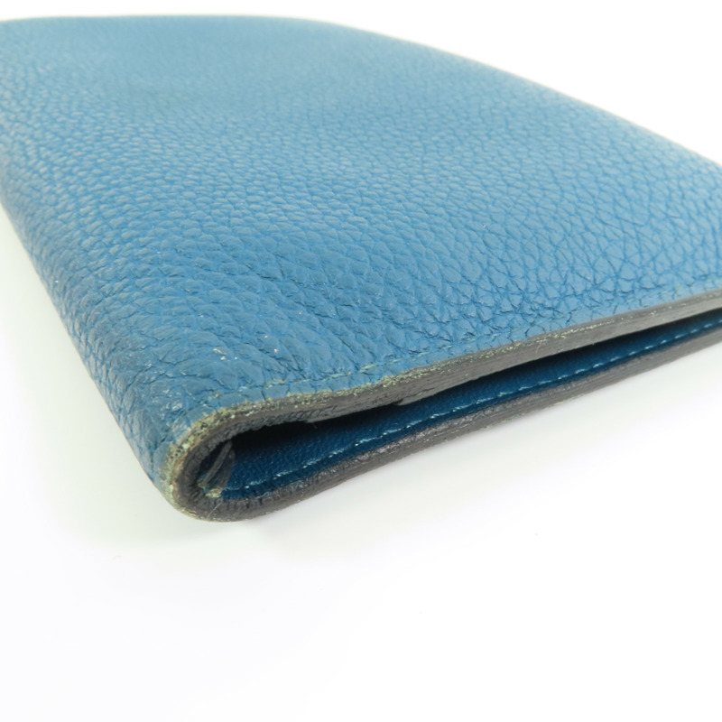HERMES Clemence皮革Dogon Wallet銀扣長錢包Colvert-9