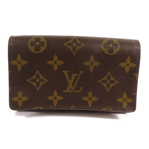 LOUIS VUITTON Monogram Porte Monnaie Wallet金扣短錢包