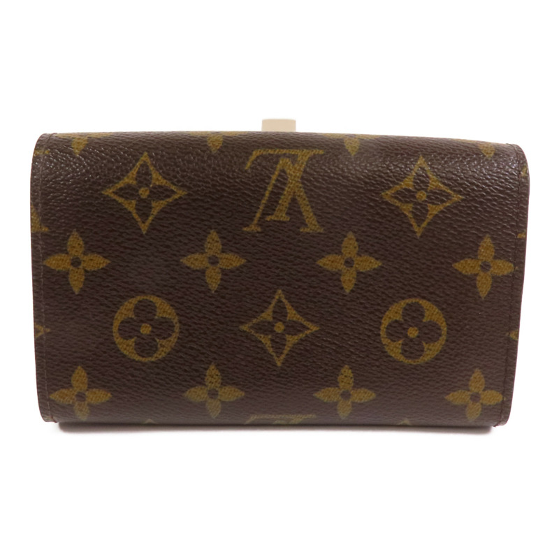 LOUIS VUITTON Monogram Porte Monnaie Wallet金扣短錢包-1