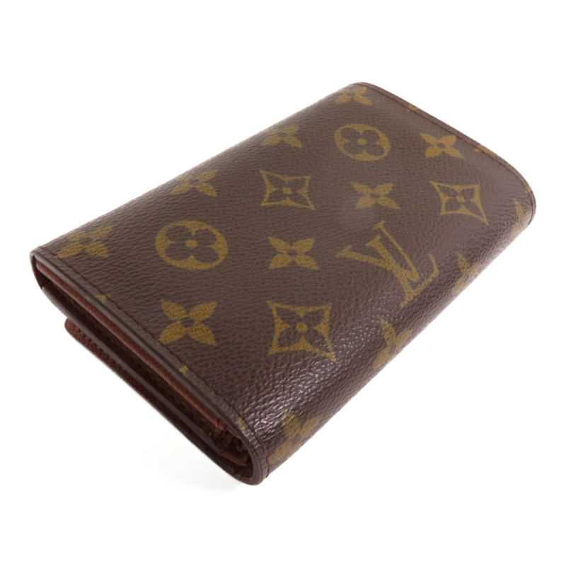 LOUIS VUITTON Monogram Porte Monnaie Wallet金扣短錢包-3