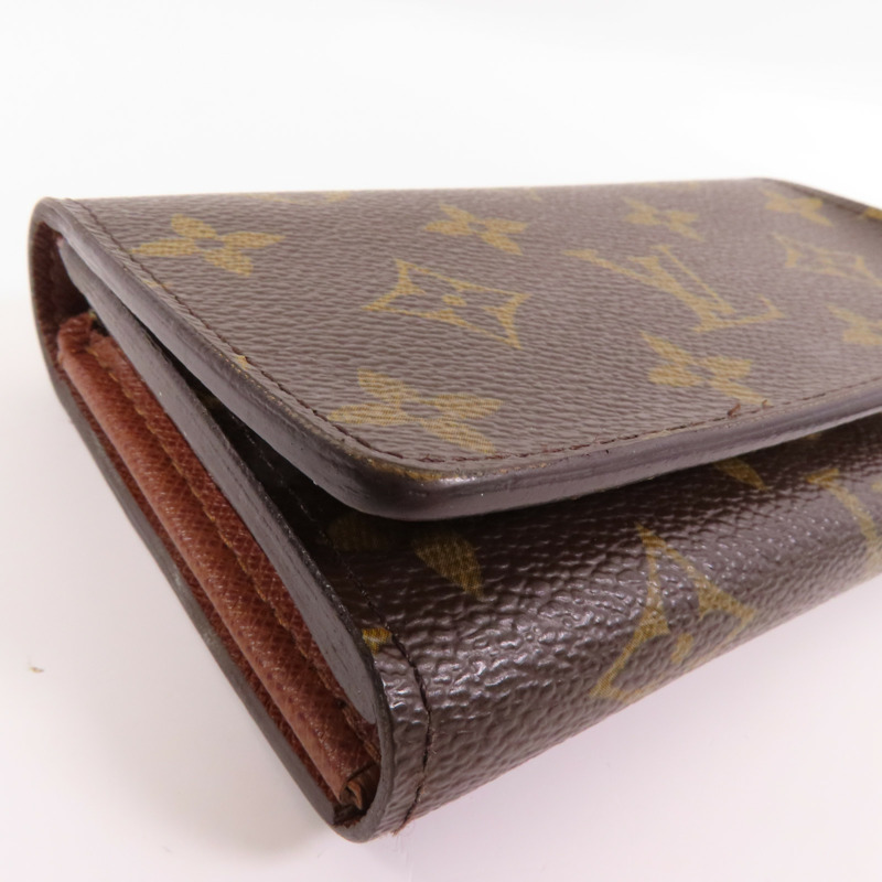 LOUIS VUITTON Monogram Porte Monnaie Wallet金扣短錢包-4