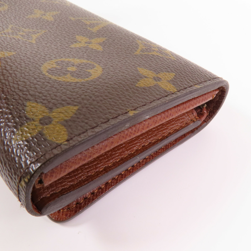 LOUIS VUITTON Monogram Porte Monnaie Wallet金扣短錢包-6