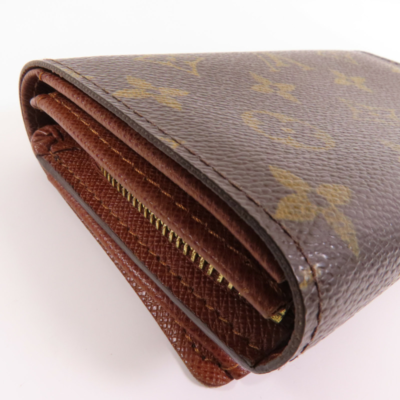LOUIS VUITTON Monogram Porte Monnaie Wallet金扣短錢包-7