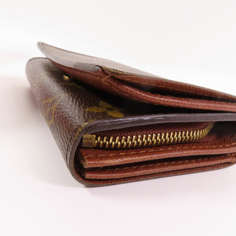 LOUIS VUITTON Monogram Porte Monnaie Wallet金扣短錢包-8