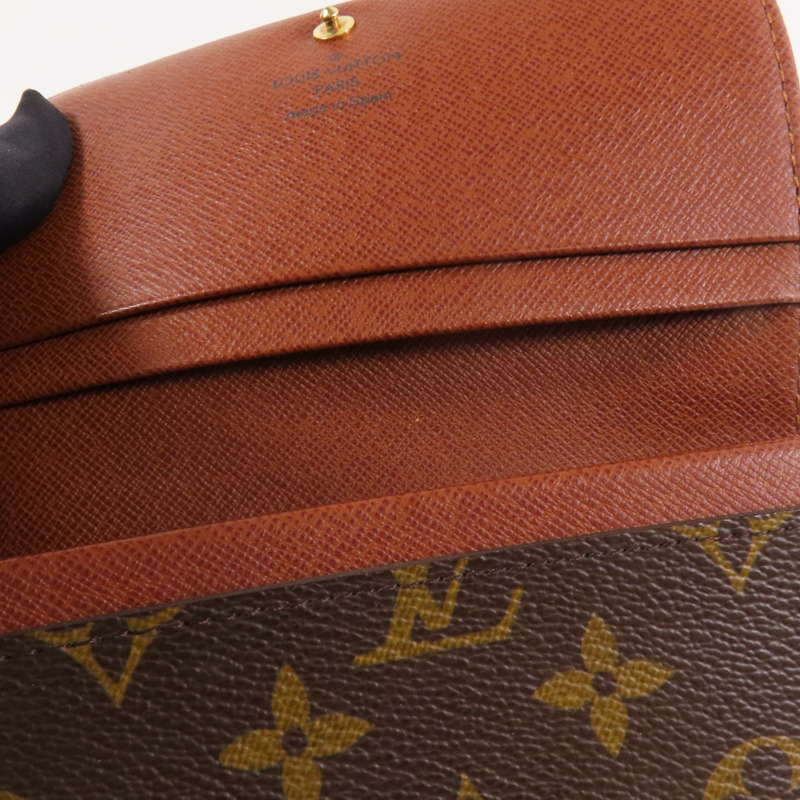 LOUIS VUITTON Monogram Porte Monnaie Wallet金扣短錢包-10