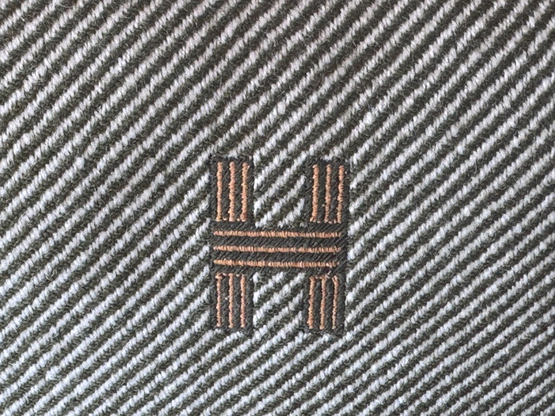 Hermes 愛馬仕 新款Bride a brac 綠色編織手柄帆布 餐盒包 便當包 化妝包 洗漱包 大號-2