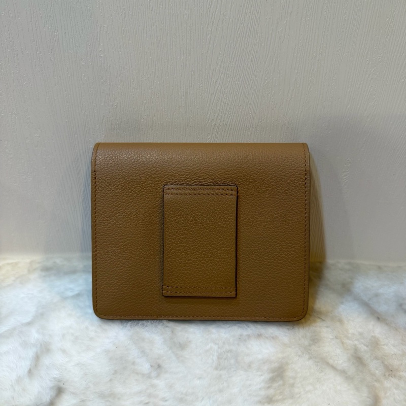 愛馬仕/Hermes U刻 奶茶色 ec皮 豬鼻子 slim 錢包 12cm。-1