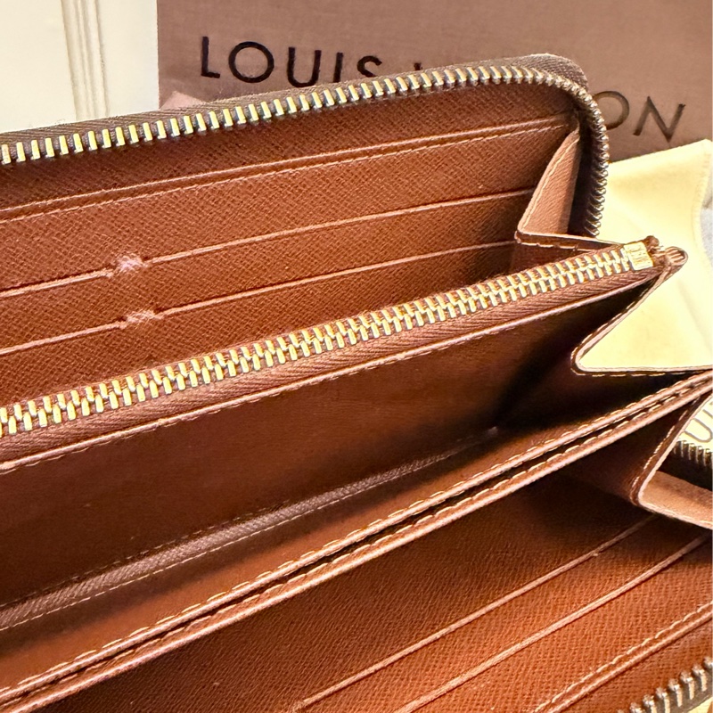 出清特價|真品 Louis Vuitton LV路易威登 Zippy M60017經典原花拉鍊長夾-1