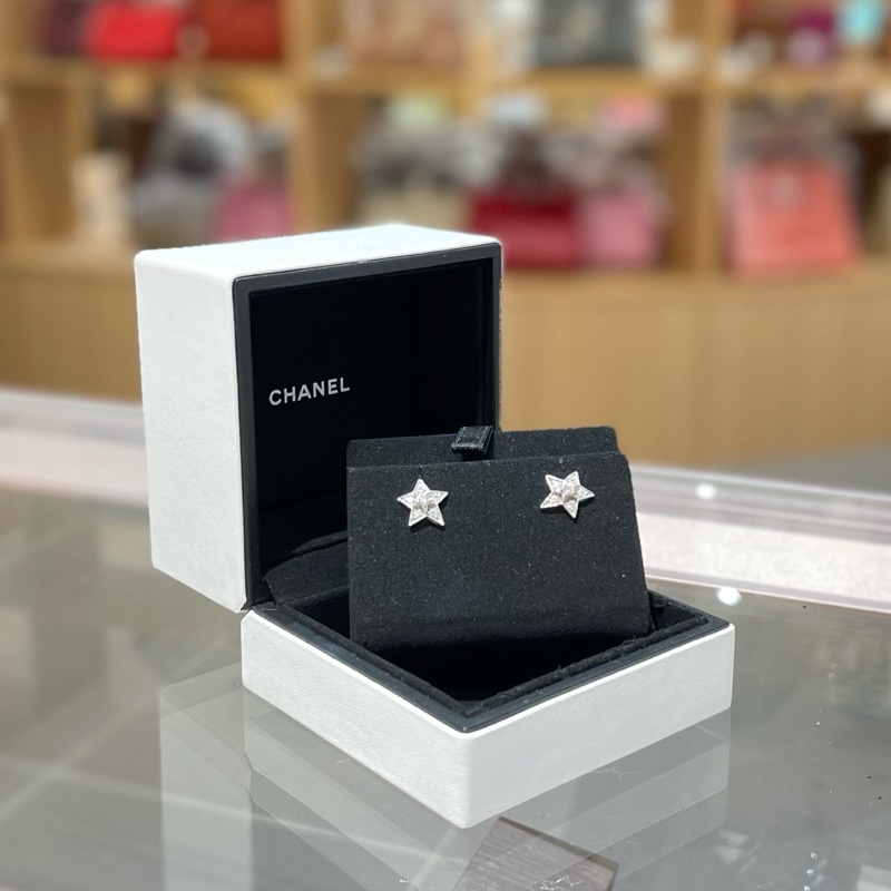 CHANEL香奈儿COMÈTE GÉODE耳环白18K金钻石耳钉-0