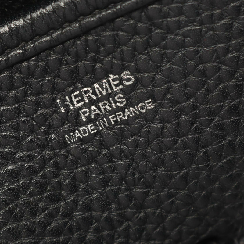 愛馬仕 Evelyne 3 III GM 肩挎包,Clemence 皮革,黑色,SHW,二手-3