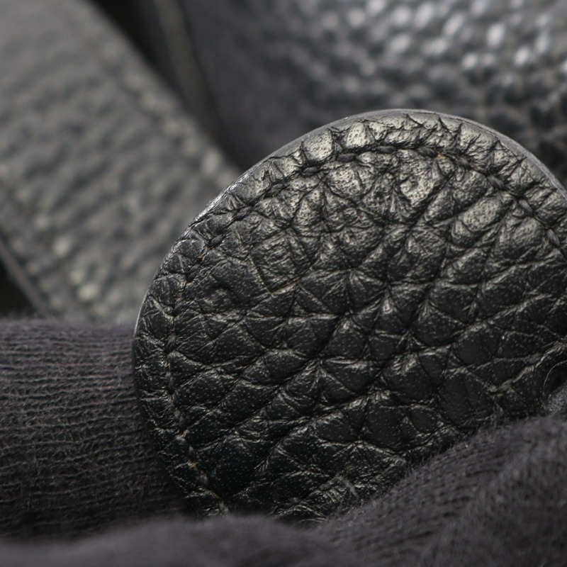 愛馬仕 Evelyne 3 III GM 肩挎包,Clemence 皮革,黑色,SHW,二手-4