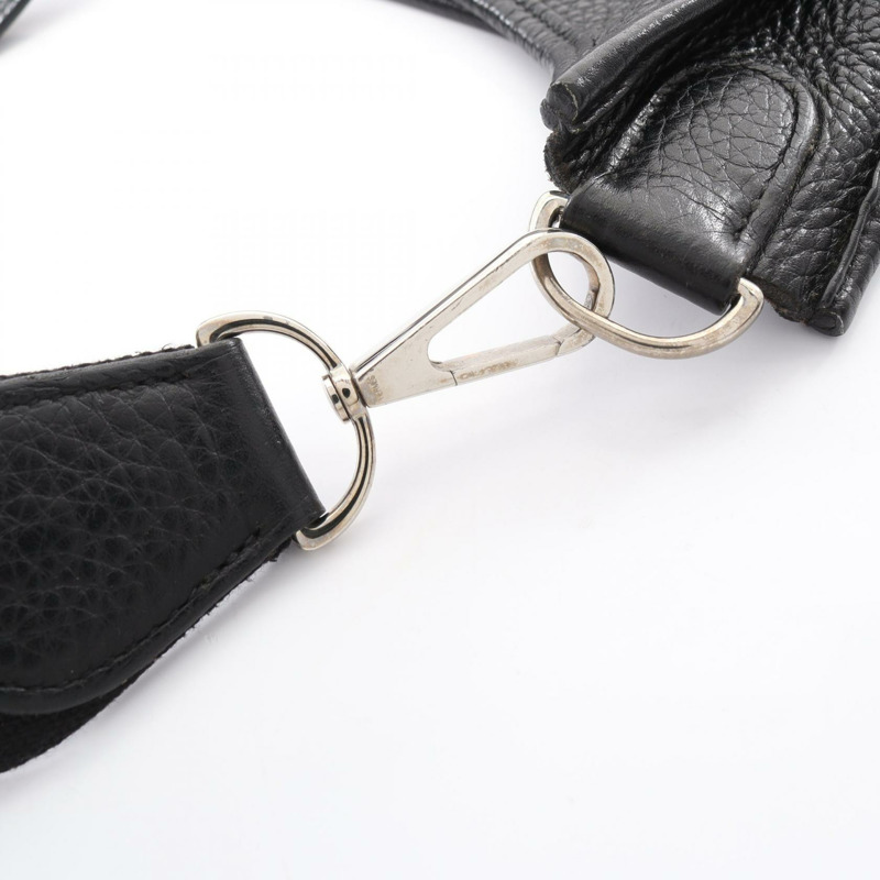 愛馬仕 Evelyne 3 III GM 肩挎包,Clemence 皮革,黑色,SHW,二手-6