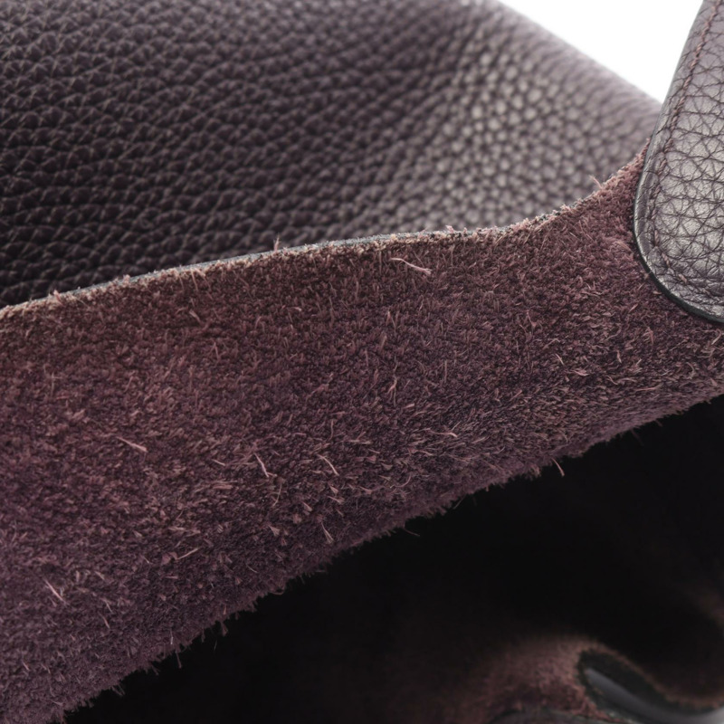 愛馬仕 Picotin Lock MM 手提包,Clemence 皮革,紫葡萄色,金色五金,二手-5