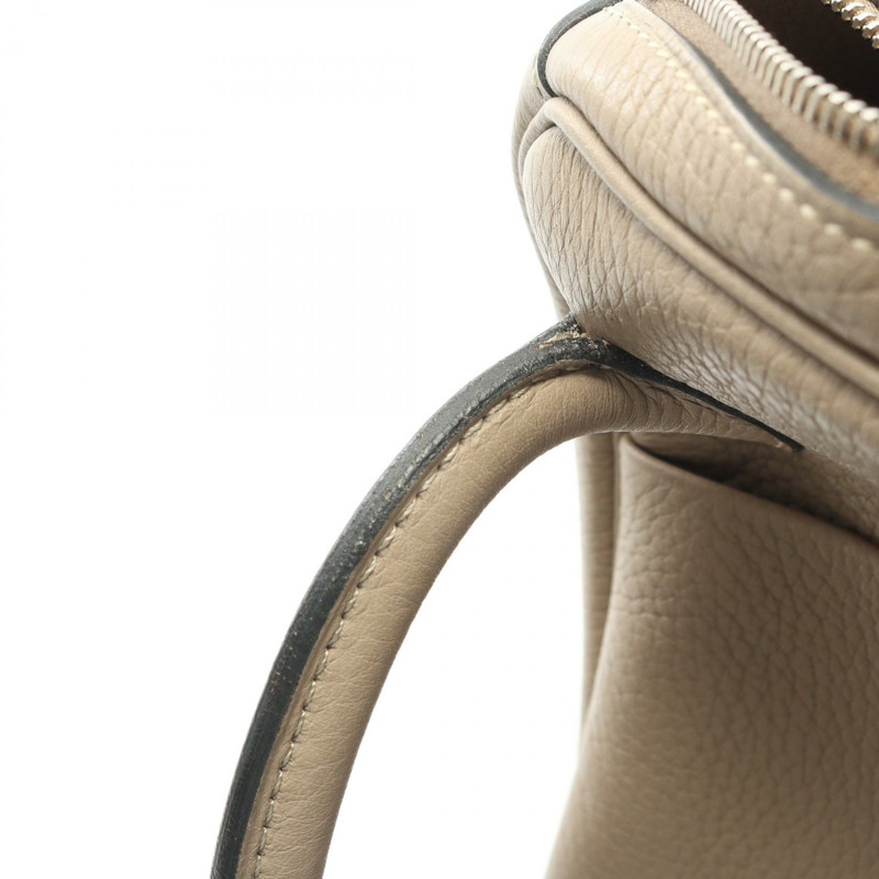 愛馬仕 Lindy 26 單肩手提包,Clemence 皮革,Gris tourterelle 灰色,銀色五金,二手,M碼-7