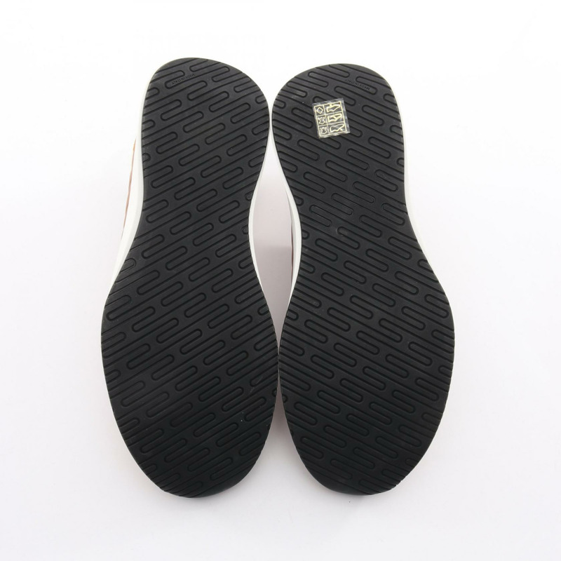 愛馬仕 Easy Sneakers 男士運動鞋 #40 皮革絨面革棕色二手-3