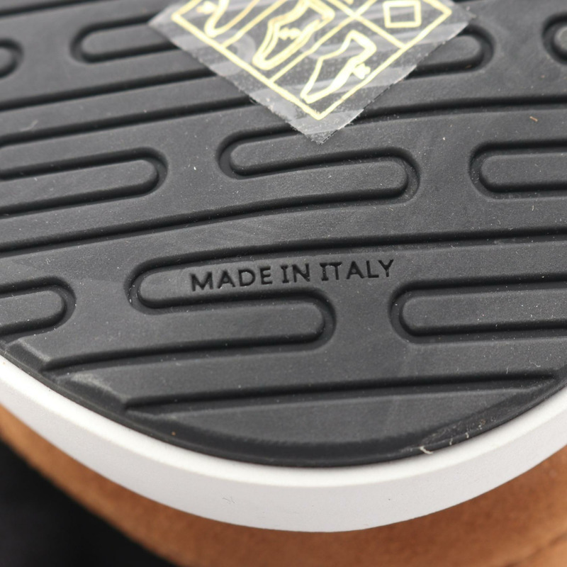 愛馬仕 Easy Sneakers 男士運動鞋 #40 皮革絨面革棕色二手-5