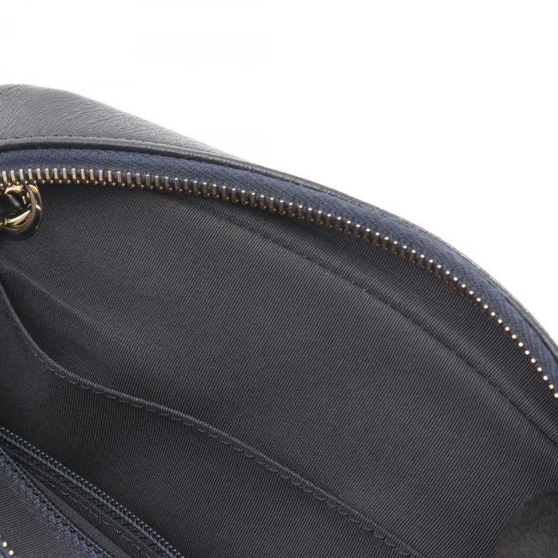 香奈兒 (CHANEL) Matelasse 相機鏈條單肩包,海軍藍皮革,二手女士 CC Coco-9